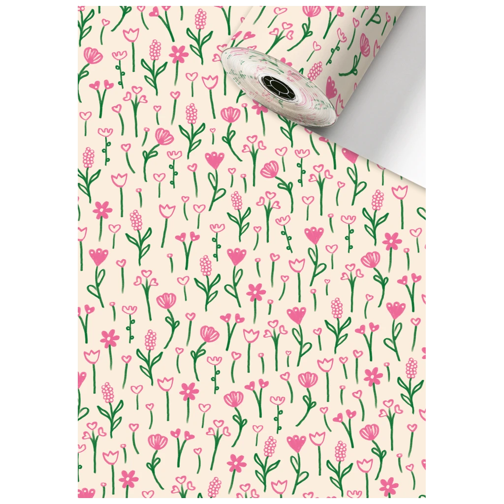 Geschenkpapier Sécaré-Rolle „Primavera“ | 70 cm × 150 m, 80 g/m², hellbeige