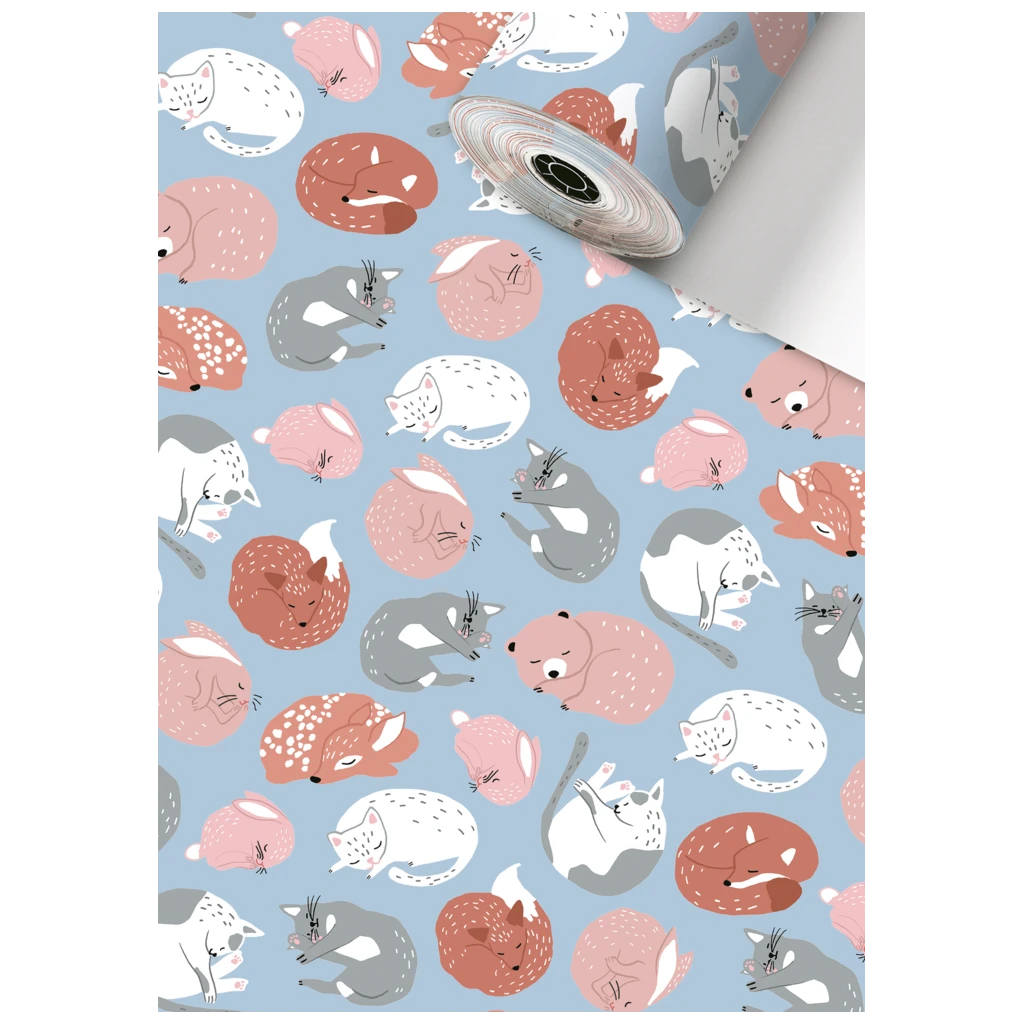Geschenkpapier Sécaré-Rolle „Okko“ | 70 cm × 250 m, 80 g/m², hellblau