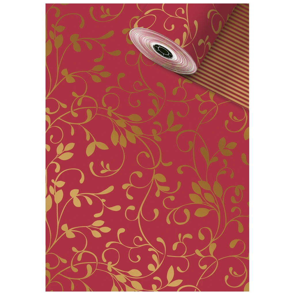 Geschenkpapier Sécaré-Rolle „Miron“ | 70 cm × 250 m, 80 g/m², dunkelrot