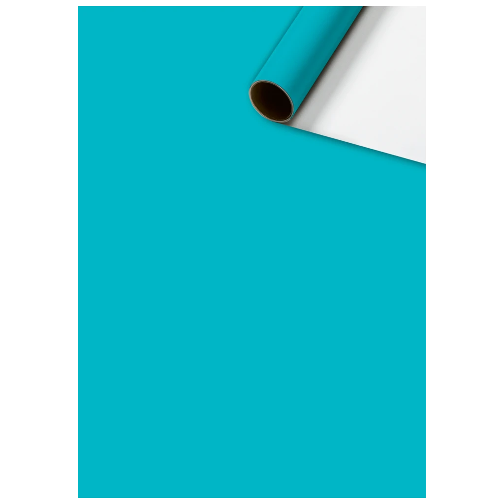 Gift Wrapping Paper “Uni Plain” One Colour | 70 cm × 5 m, 80 gsm, turquoise