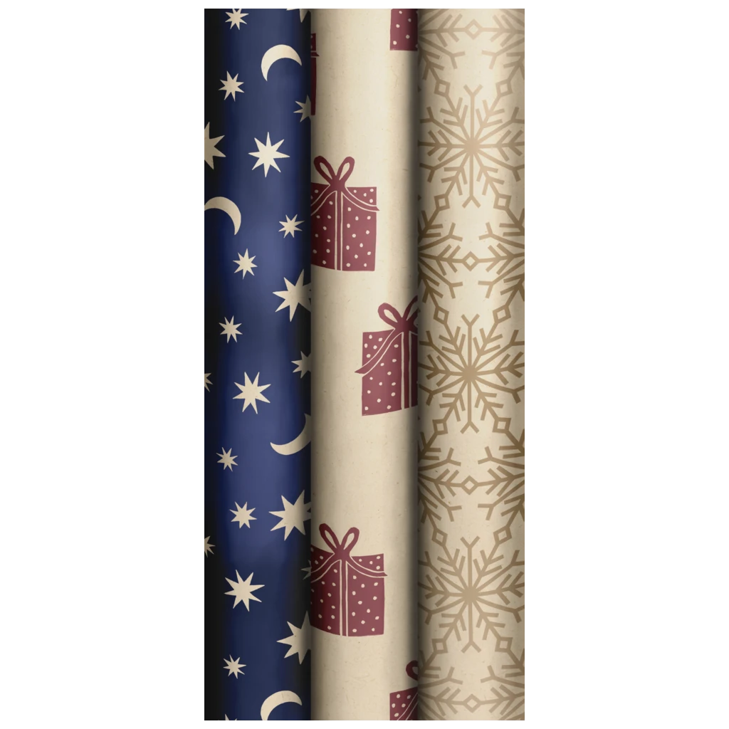 Geschenkpapier „Lasting Season“ | 70 cm × 2 m, 70 g/m², sortiert