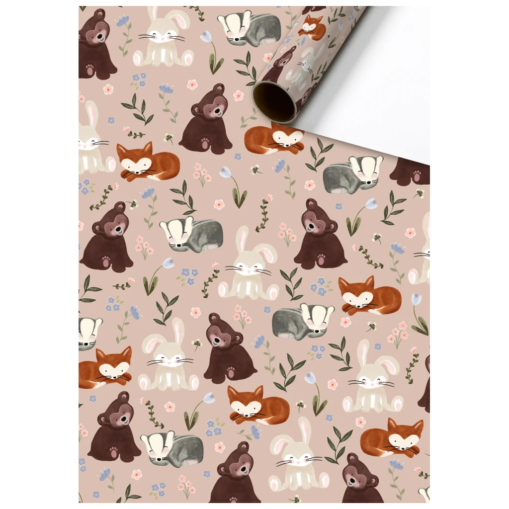 Geschenkpapier „Momo“ | 70 cm × 2 m, 80 g/m², dunkelrosa