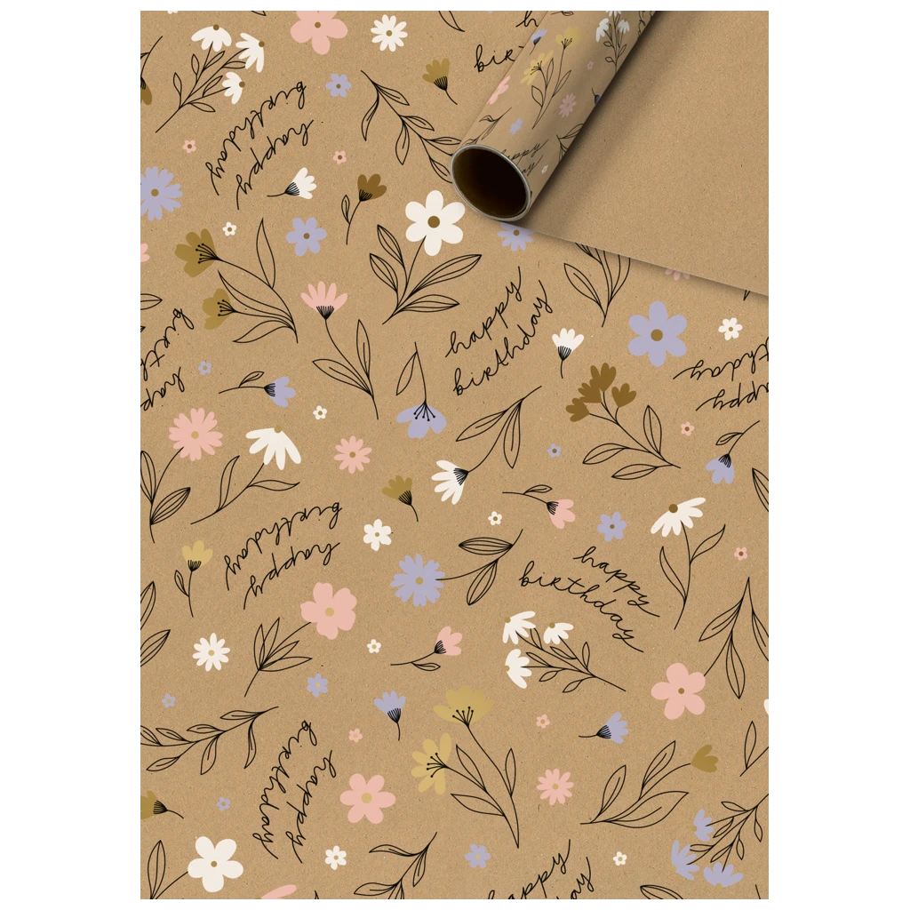 Geschenkpapier „Ayla“ | 70 cm × 2 m, 80 g/m², braun
