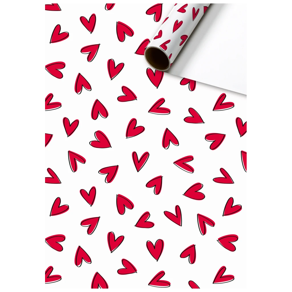 Geschenkpapier „Riley“ | 70 cm × 2 m, 80 g/m², weiß