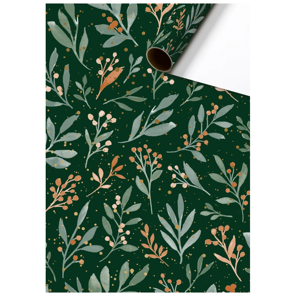 Geschenkpapier „Arona“ | 70 cm × 2 m, 80 g/m², grün