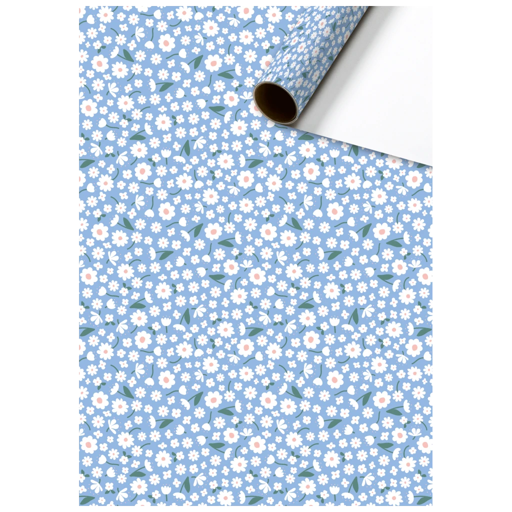 Geschenkpapier „Samia“ | 70 cm × 2 m, 80 g/m², hellblau