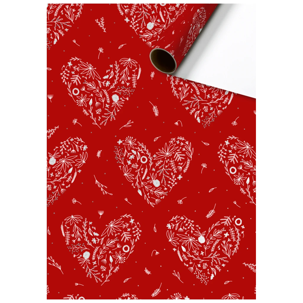 Geschenkpapier „Eldana“ | 70 cm × 1,5 m, 76 g/m², rot