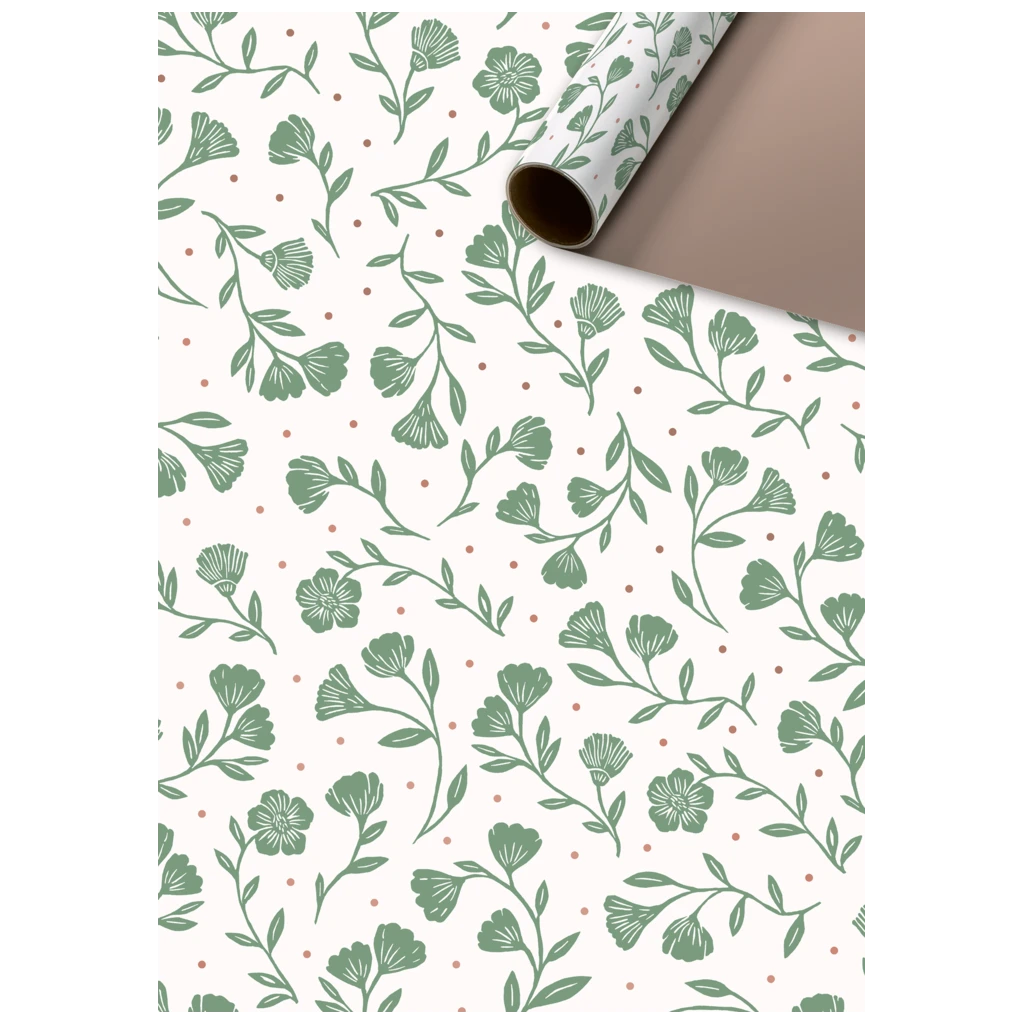 Geschenkpapier „Olena“ | 70 cm × 2 m, 70 g/m², weiß