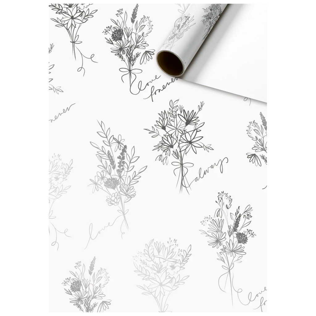 Geschenkpapier „Kaleo“ | 70 cm × 1,5 m, 76 g/m², weiß
