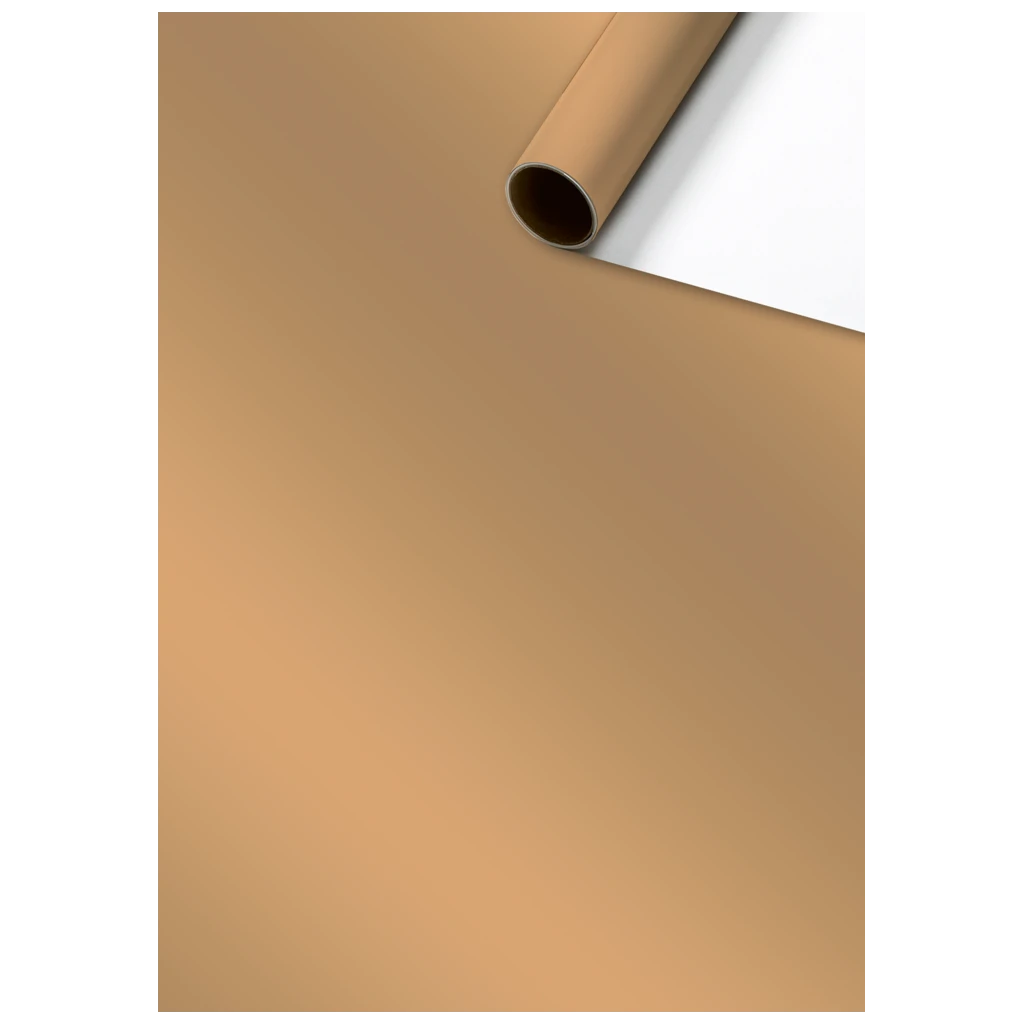 Geschenkpapier „Uni Sensual“ | 70 cm × 1,5 m, 115 g/m², bronzegold