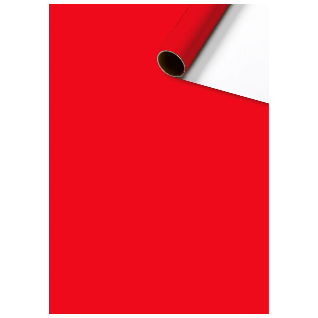 Geschenkpapier „Uni Plain“ One Colour | 70 cm × 2 m, 80 g/m², rot