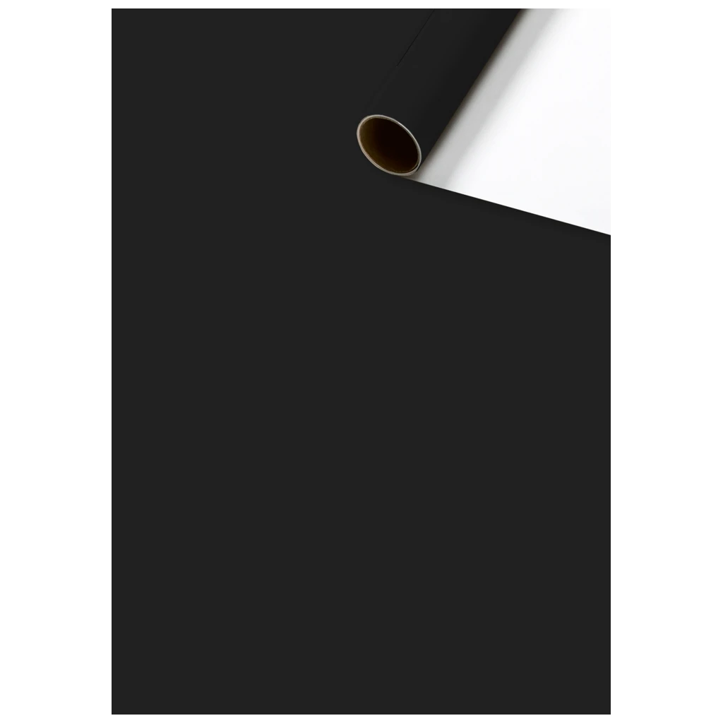 Geschenkpapier „Uni Plain“ One Colour | 70 cm × 2 m, 80 g/m², schwarz