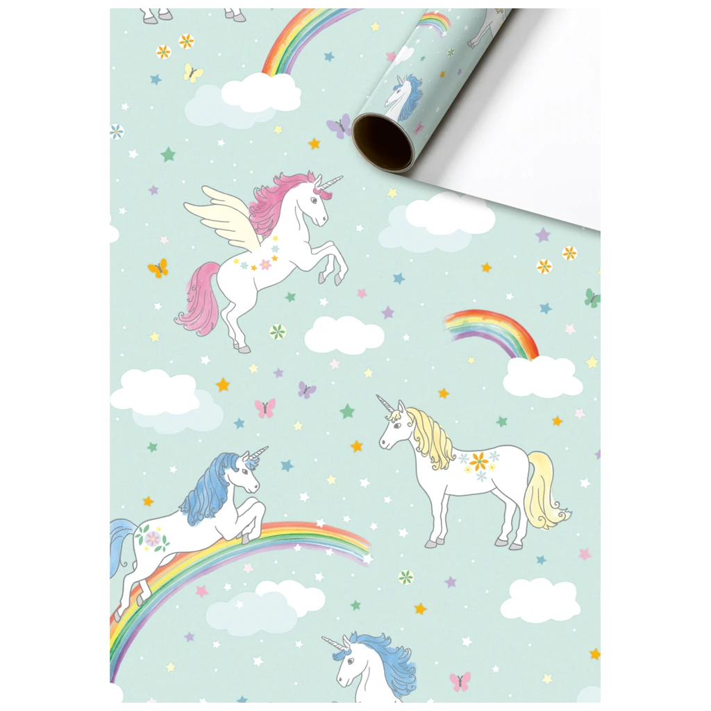 Geschenkpapier „Melody“ | 70 cm × 2 m, 80 g/m², hellblau