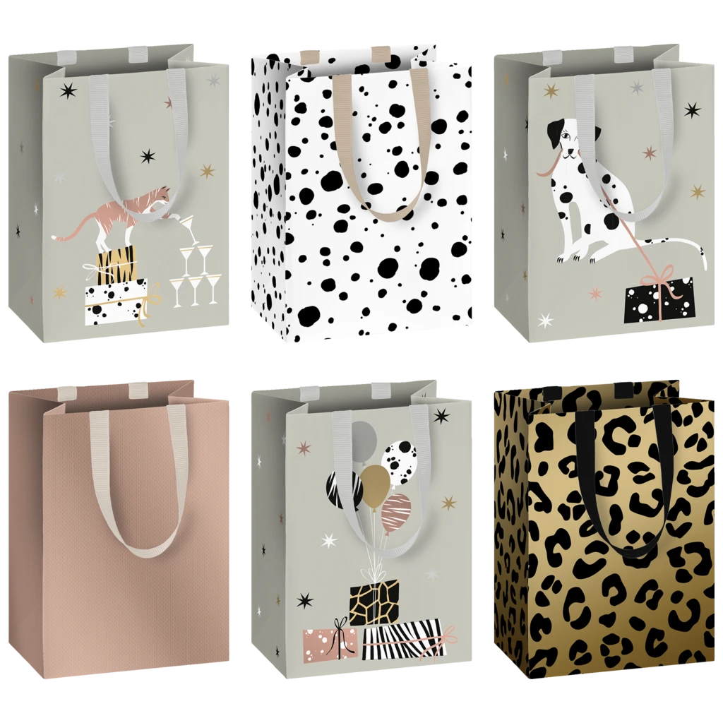 Geschenktasche „Valentino“ | 10×14 cm, 200 g/m², mehrfarbig