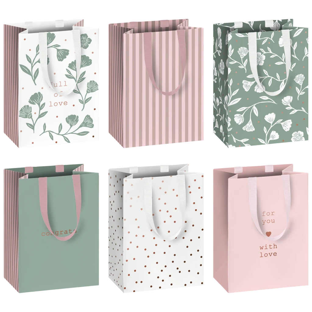 Geschenktasche „Olena“ | 10×14×8 cm, 200 g/m²