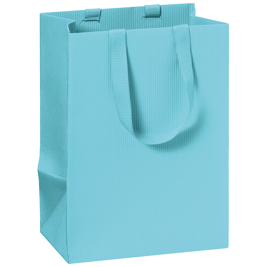 Geschenktasche One Colour | 10×14×8 cm, 250 g/m², hellblau
