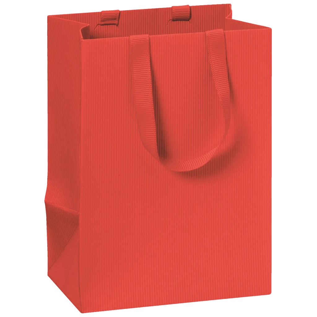 Geschenktasche One Colour | 10×14×8 cm, 250 g/m², rot