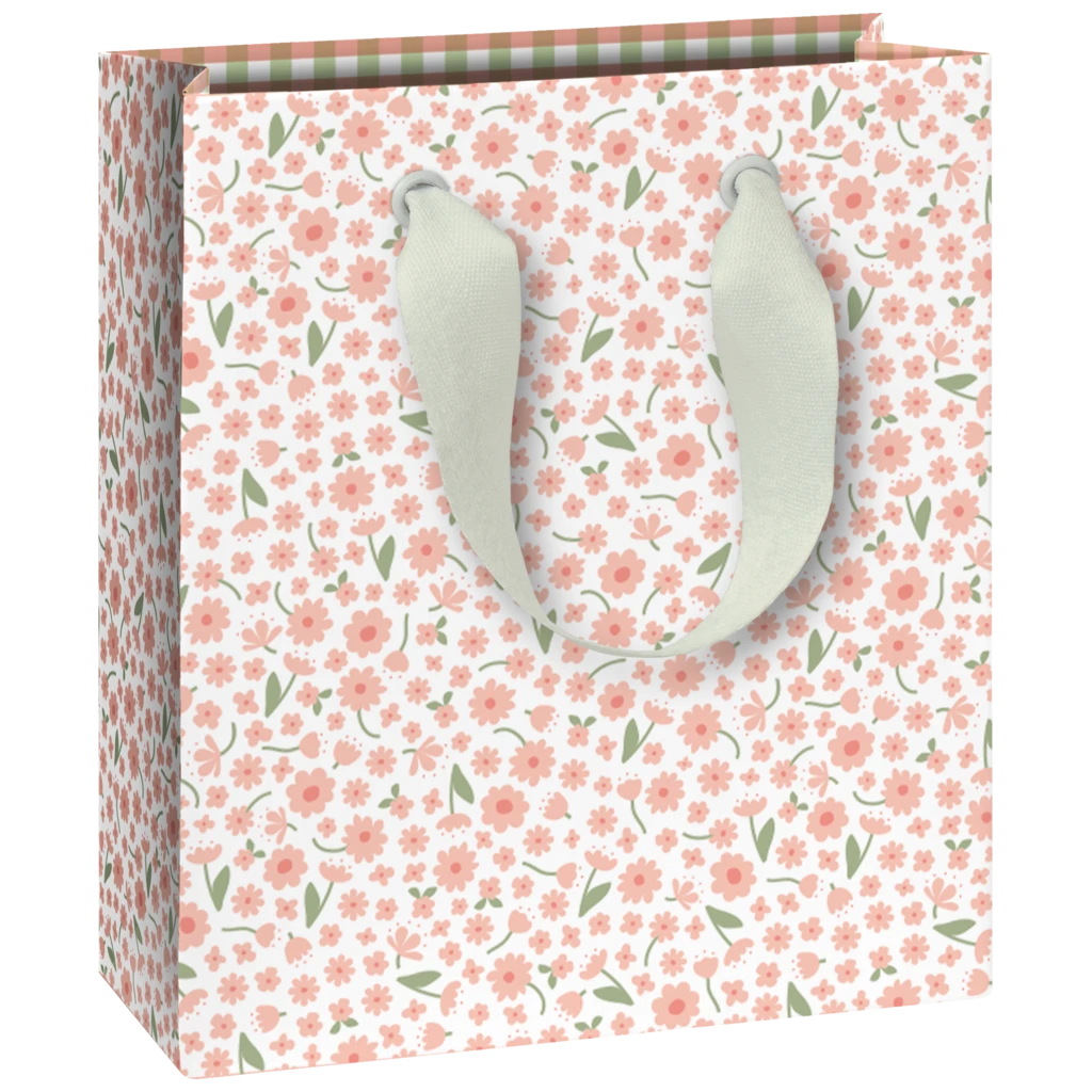 Geschenktasche „Samia“ | 18×21×8 cm, 230 g/m², weiß