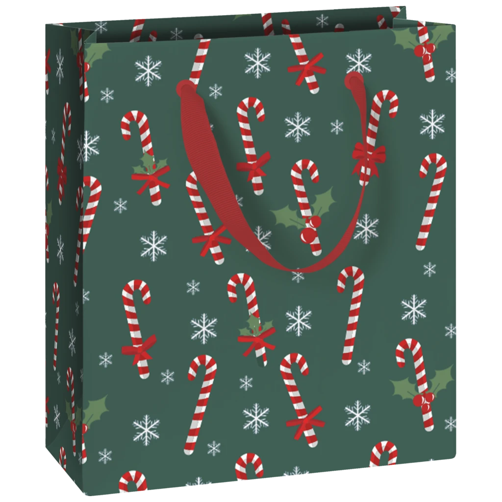 Geschenktasche „Tika“ | 18×21×8 cm, 180 g/m², grün