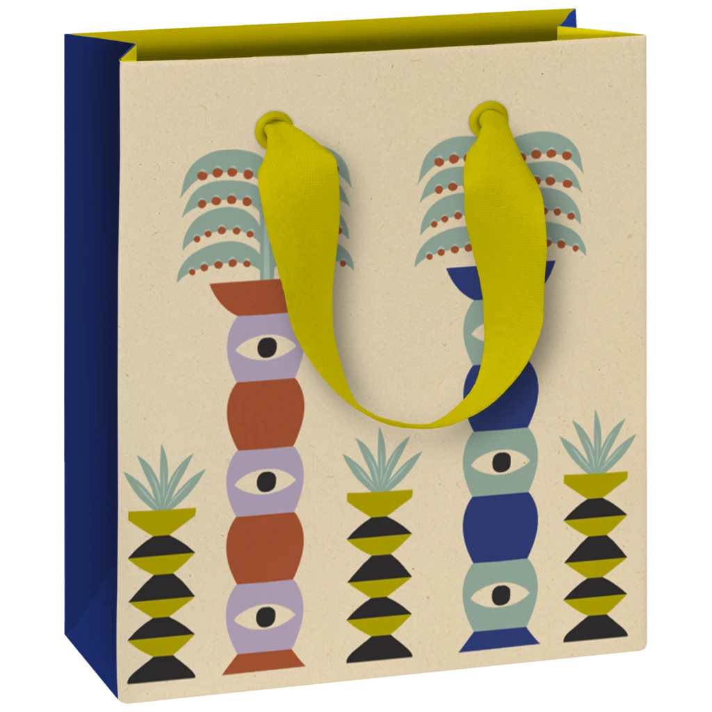 Geschenktasche „Shani“ | 18×21×8 cm, 250 g/m², hellbraun