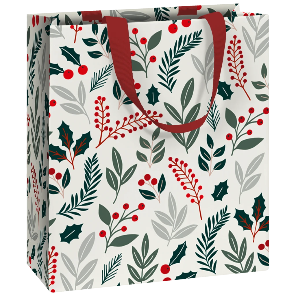 Geschenktasche „Berna“ | 18×21×8 cm, 250 g/m², hellgrau
