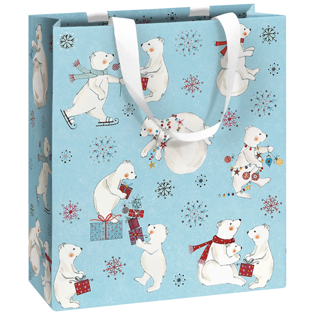Geschenktasche | 18×21×8 cm, 250 g/m², hellblau