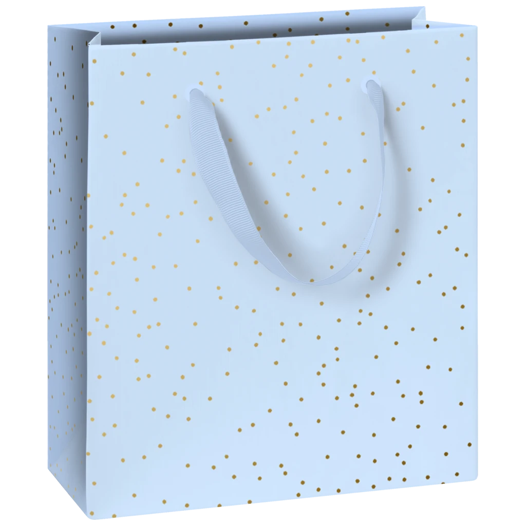 Geschenktasche „Yvie“ | 18×21×8 cm, 250 g/m², hellblau