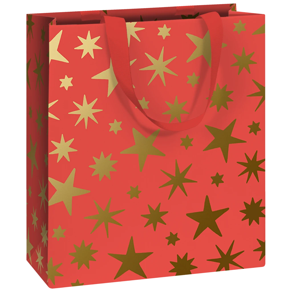 Geschenktasche | 18×21×8 cm, 250 g/m², dunkelrot