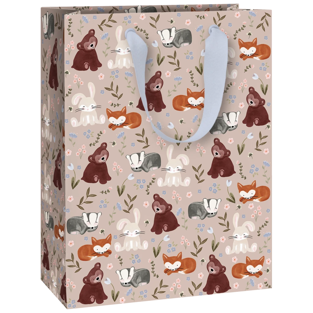 Geschenktasche „Momo“ | 23×30×13 cm, 230 g/m², dunkelrosa