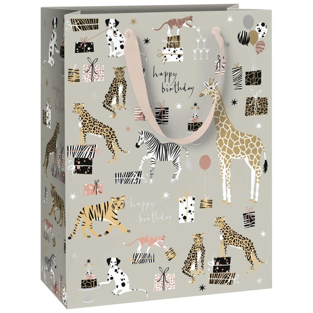 Geschenktasche „Valentino“ | 23×30×13 cm, 230 g/m², grau