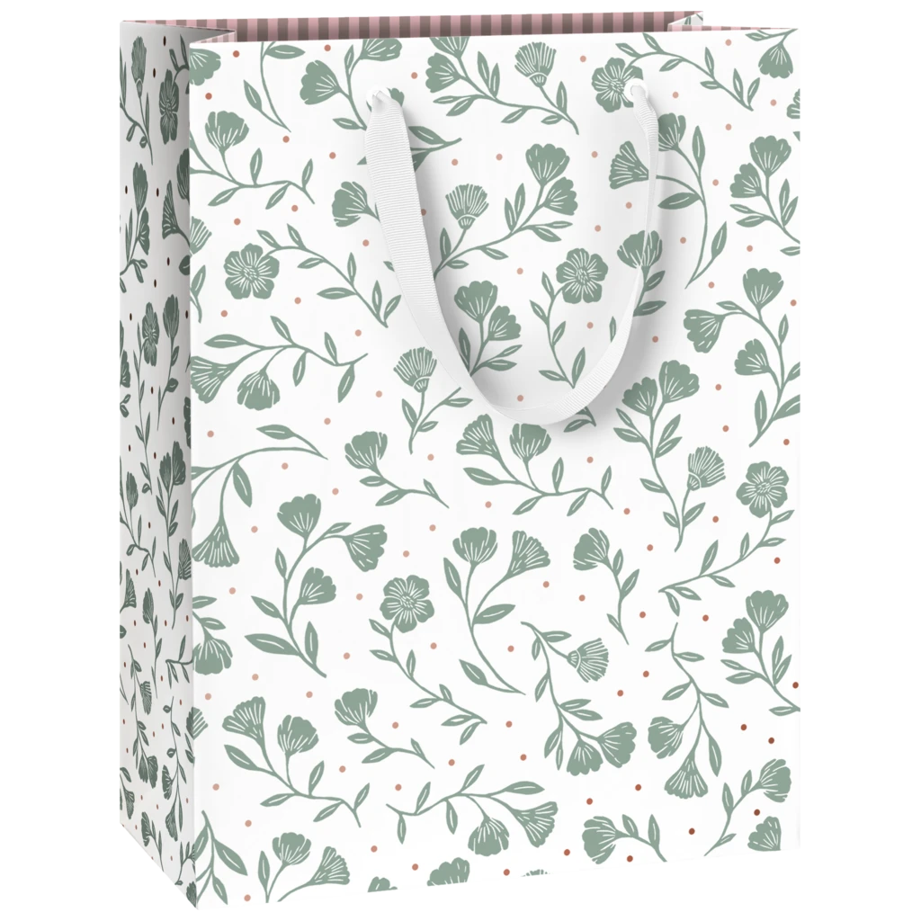 Geschenktasche „Olena“ | 23×30×13 cm, 250 g/m², weiß
