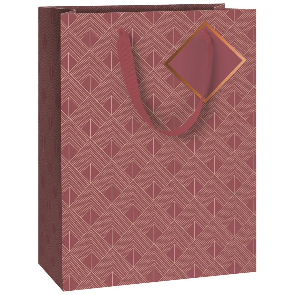 Geschenktasche „Oreste“ | 23×30×13 cm, 230 g/m², bordeaux