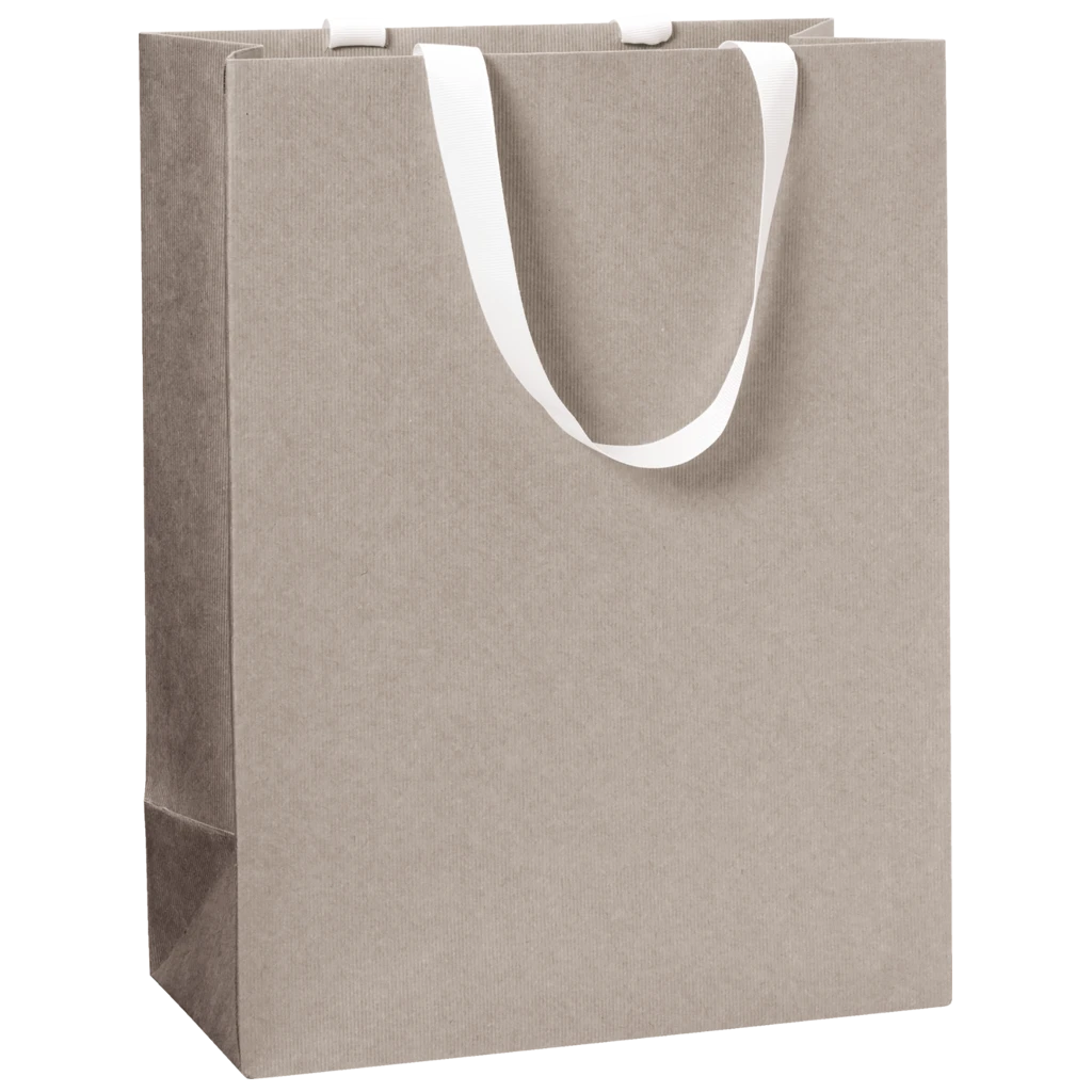 Geschenktasche One Colour | 23×30×13 cm, 250 g/m², hellgrau