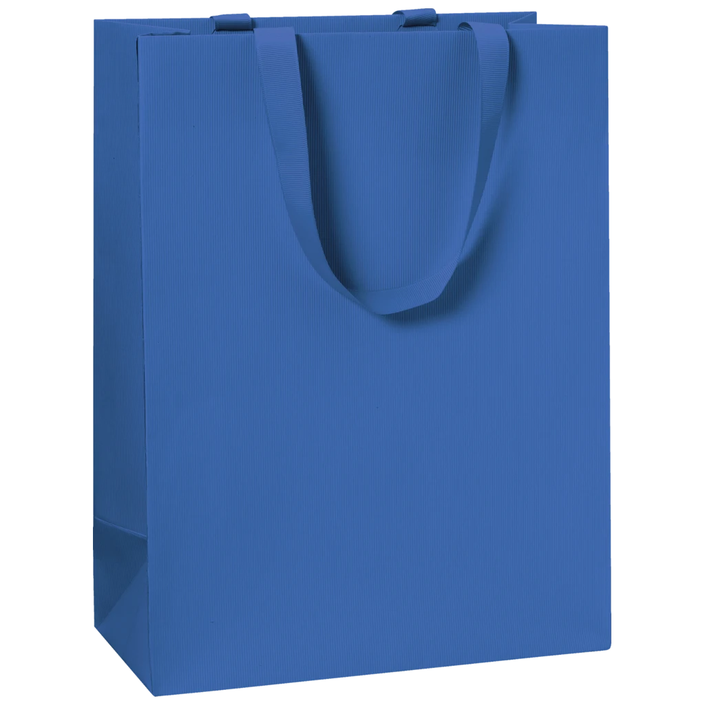 Geschenktasche One Colour | 23×30×13 cm, 250 g/m², dunkelblau
