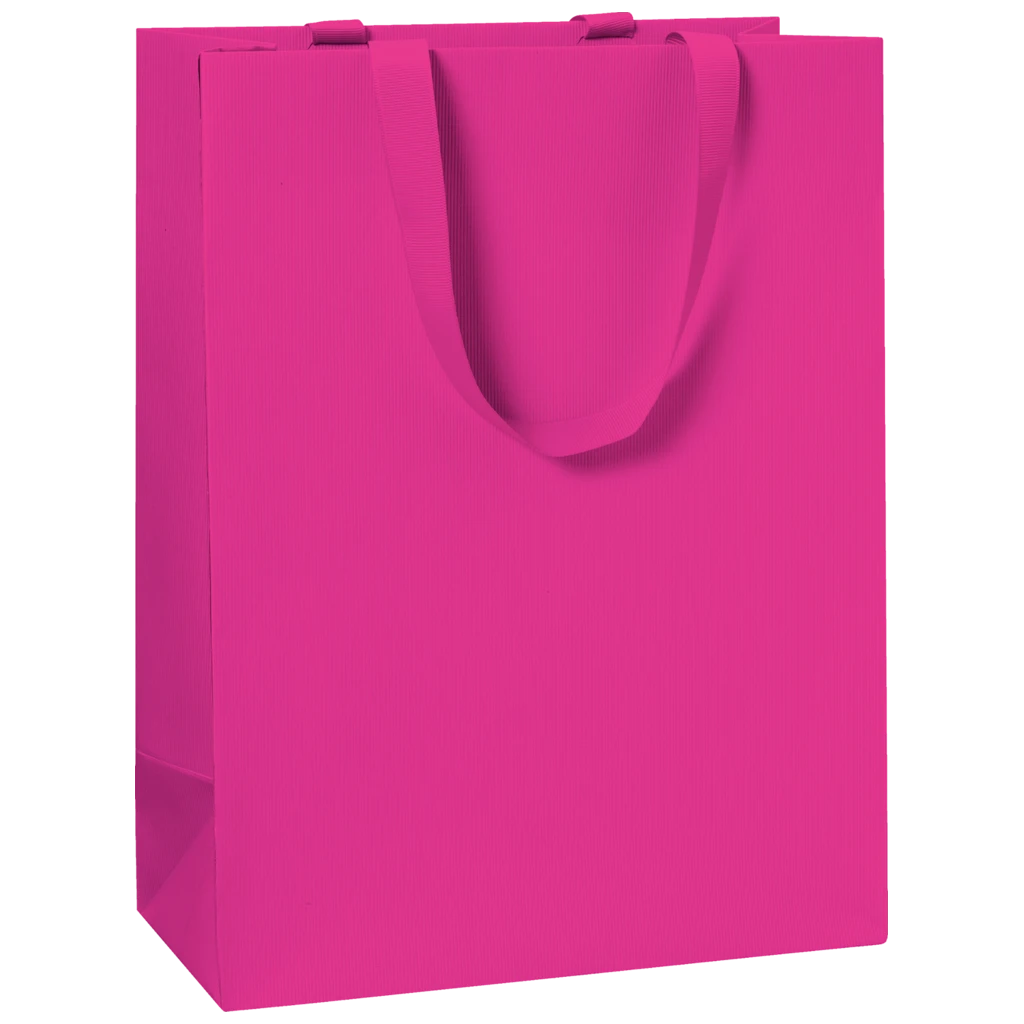 Geschenktasche One Colour | 23×30×13 cm, 250 g/m², pink
