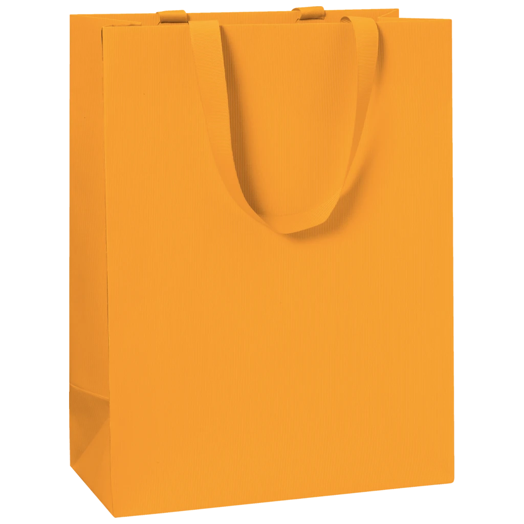 Geschenktasche One Colour | 23×30×13 cm, 250 g/m², dunkelorange
