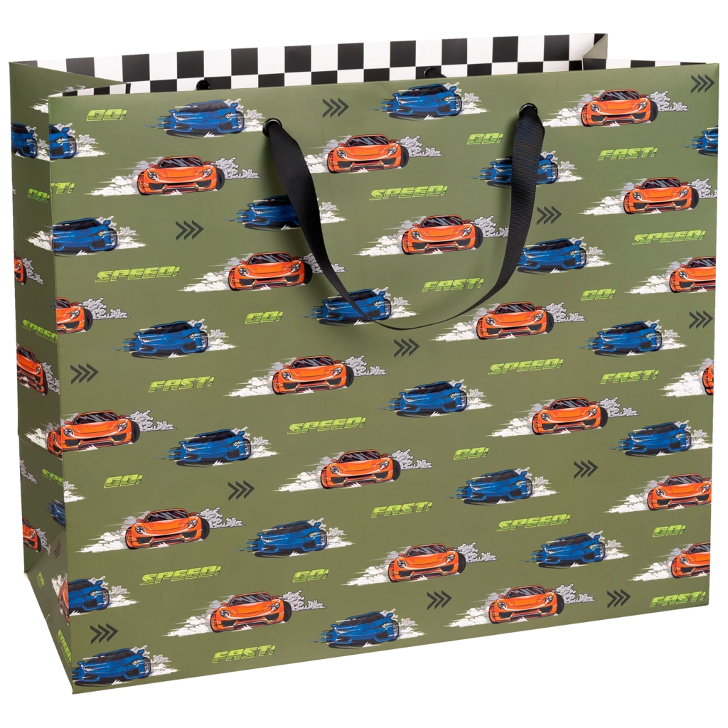Geschenktasche „Schorsch“ | 45×38×22 cm, 230 g/m², olivgrün