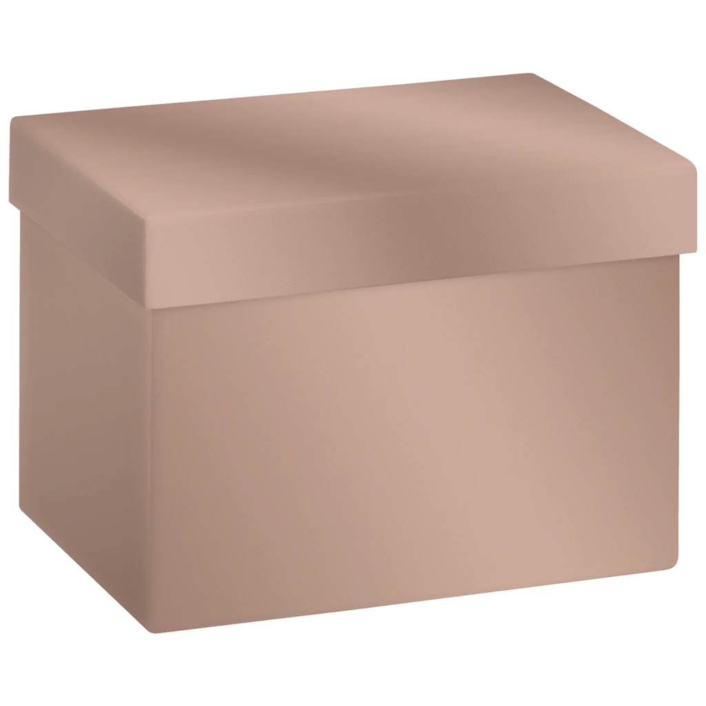 Geschenkbox „Uni Pure“ | 12×12×16,5 cm, 120 g/m², bronzegold