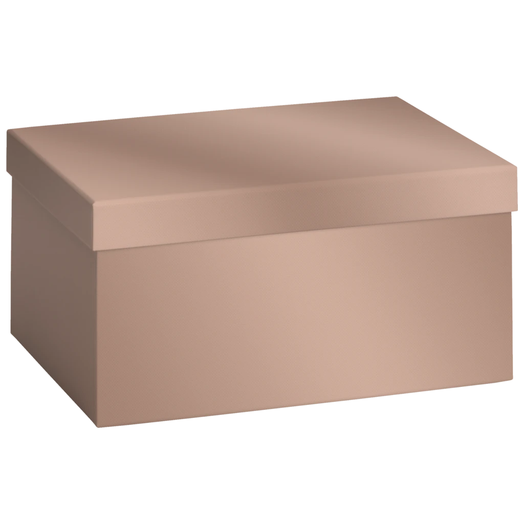 Geschenkbox „Uni Pure“ | 16×12×24 cm, 120 g/m², bronzegold