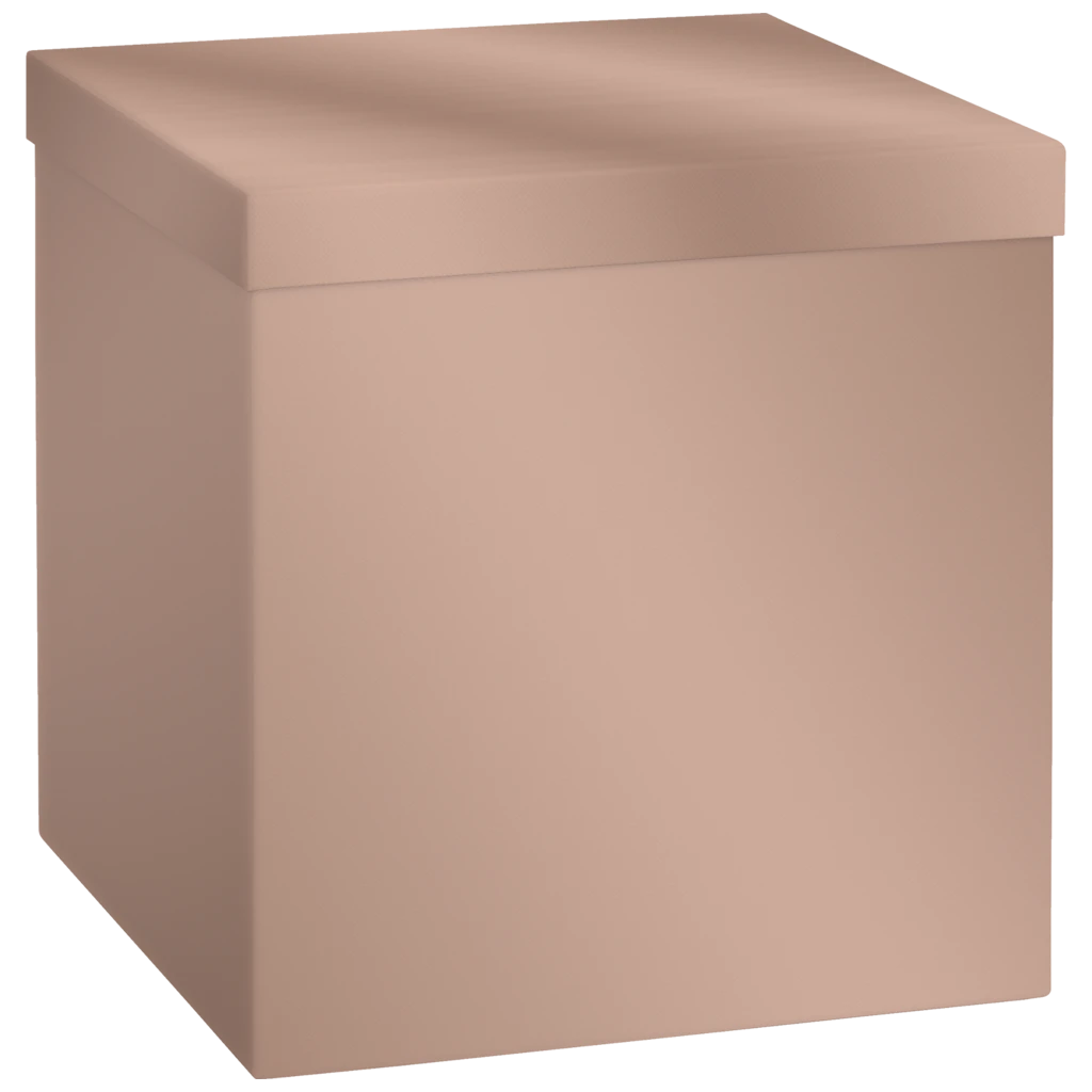 Geschenkbox „Uni Pure“ | 23×24×23 cm, 120 g/m², bronzegold