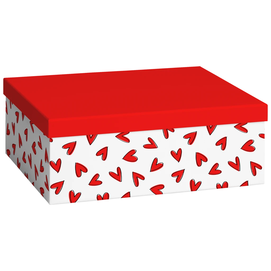 Geschenkbox „Riley“ | 24×12×33 cm, 120 g/m², rot