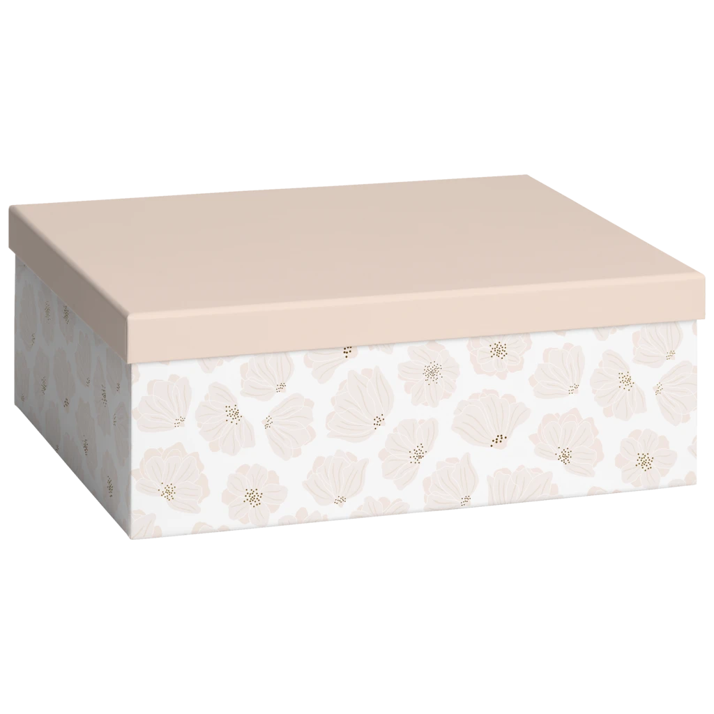 Geschenkbox „Hether“ | 24×12×33 cm, 120 g/m², altrosa