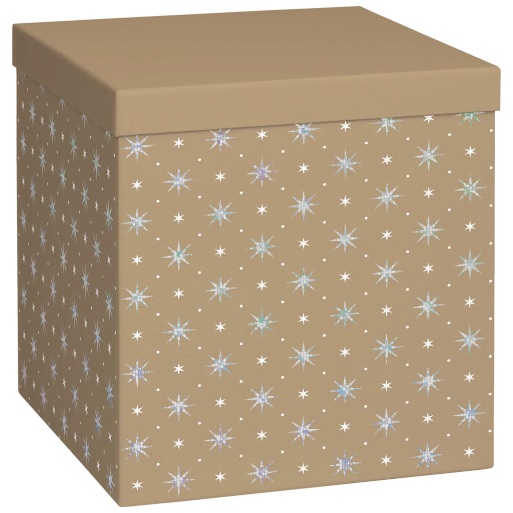 Geschenkbox „Zidonia“ | 23×24×23 cm, 120 g/m², gold
