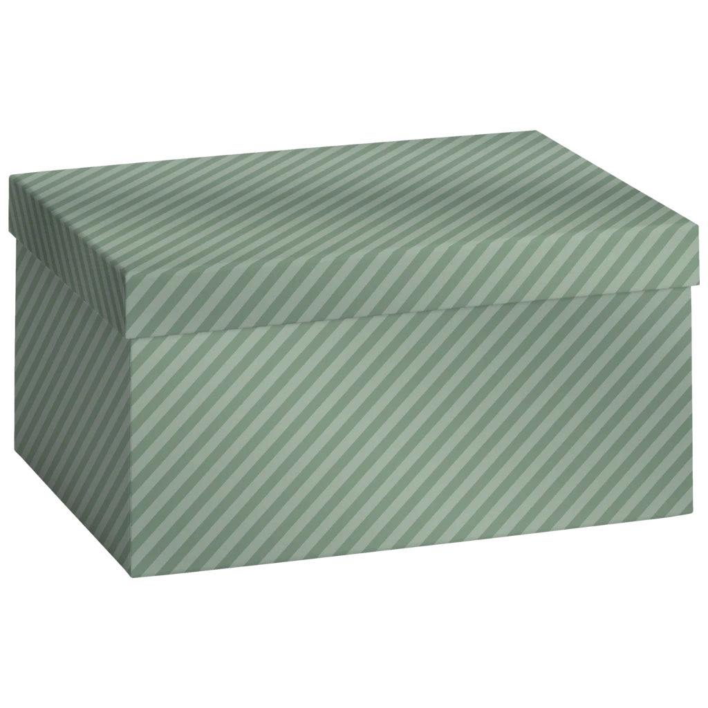 Geschenkbox „Stribe“ | 24×6×16,5 cm, salbei
