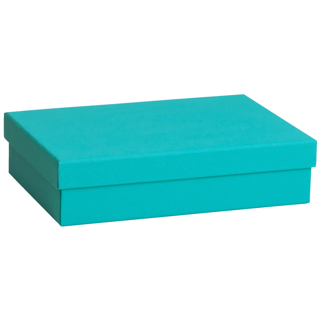 Geschenkbox One Colour | 24×6×16,5 cm, türkis