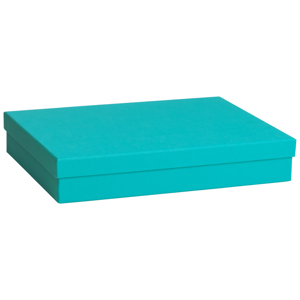 Geschenkbox One Colour | 33×6×24 cm, türkis