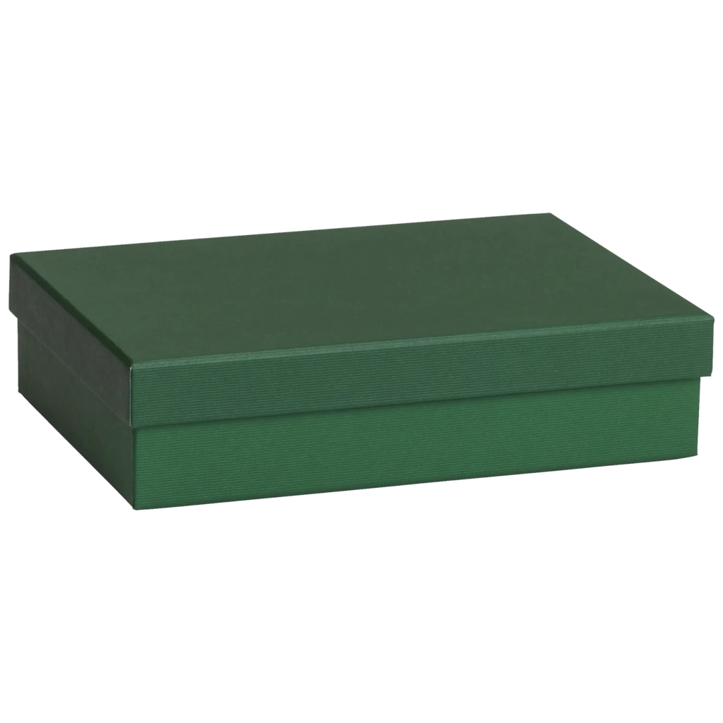 Geschenkbox One Colour | 24×6×16,5 cm, dunkelgrün