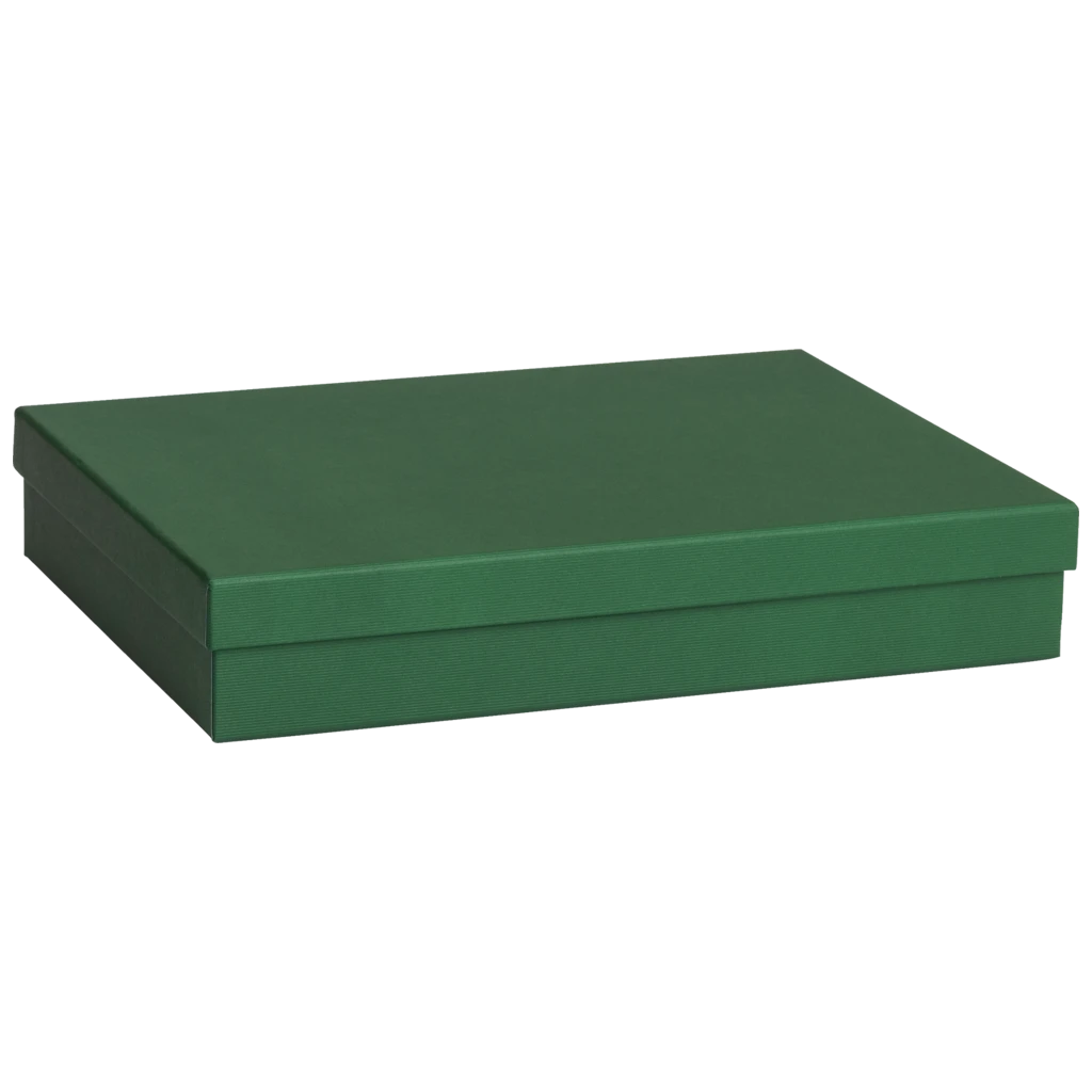 Geschenkbox One Colour | 33×6×24 cm, dunkelgrün
