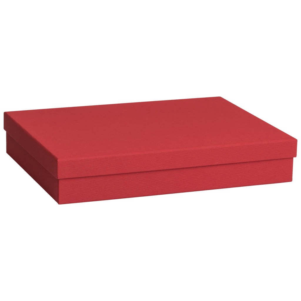 Geschenkbox One Colour | 33×6×24 cm, dunkelrot