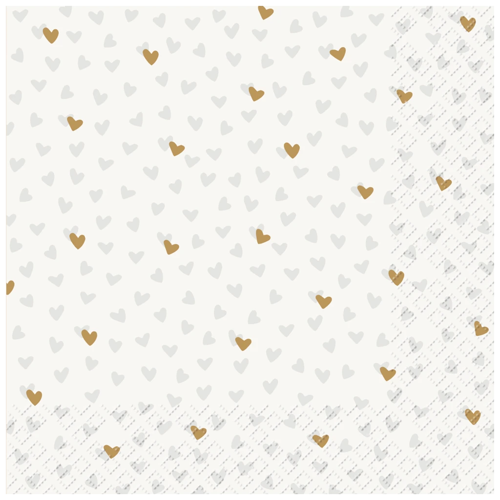 Servietten „Lovelyn“ | 33×33 cm, weiß, 20 Stück